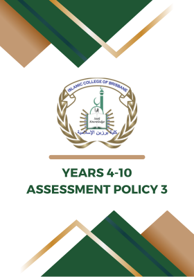 Years 4-10 Assessment Policy 3